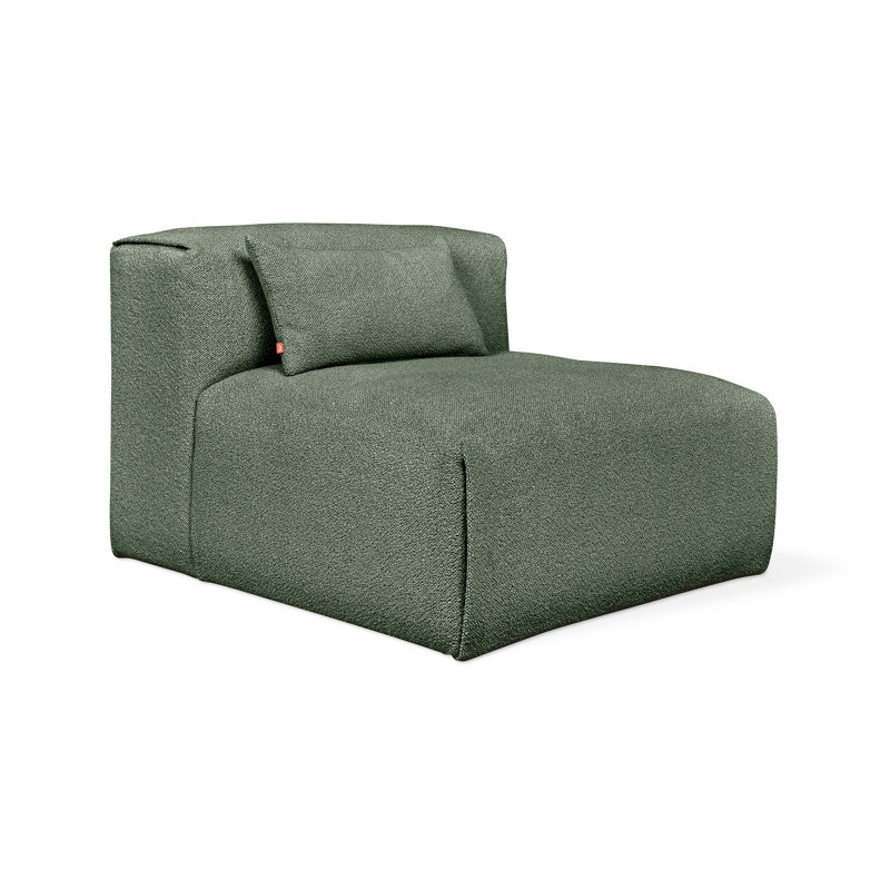 Nest Modular Armless Chair, Morris Pine