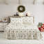 Printed Holiday 4Pc Sheet Sets, Easy Care, Soft & Wrinkle-Resistant Holiday Bedding - Poinsettia, Full-117002917-134531588