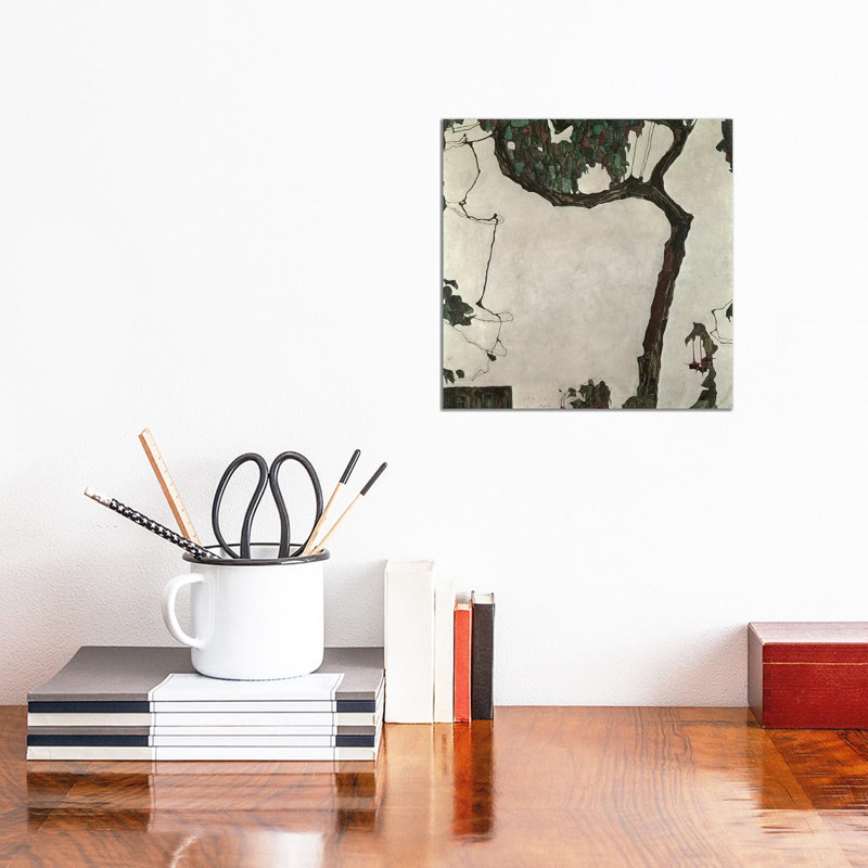Autumn Tree, 1909 by Egon Schiele - Wrapped Canvas Painting, 30.48 cm H x 30.48 cm W