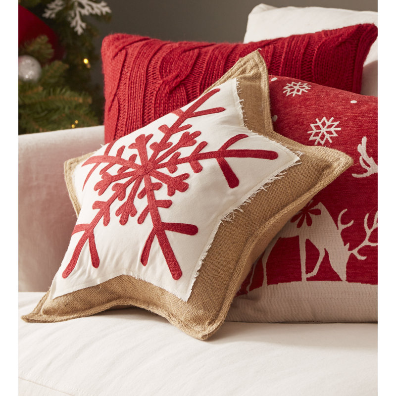 Embroidered Throw Pillow