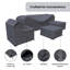 Ensemble de conversation modulaire en rotin Eudy