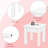 White Kids Vanity, Makeup, and Study Table-1686279573