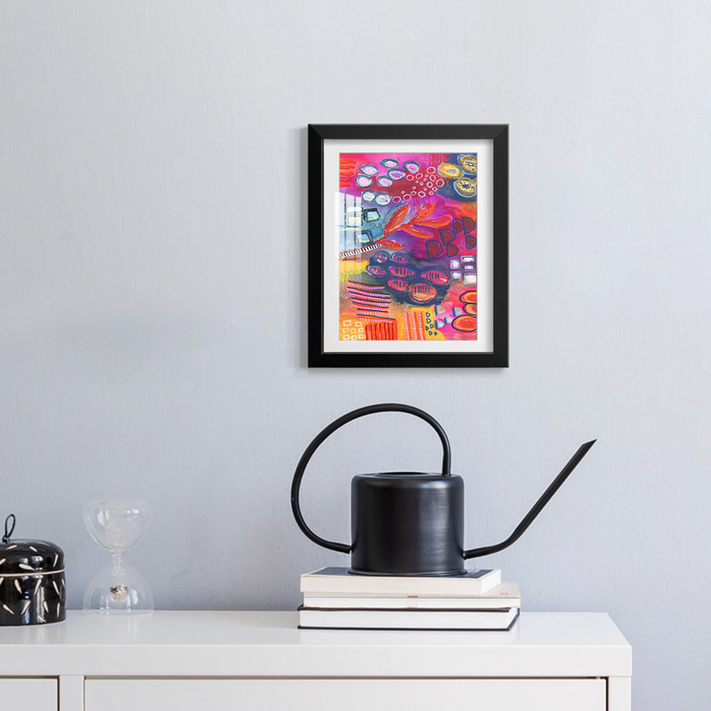 Vivaciously Changing I -Framed Print, 28.5" H x 20.5" W, Black