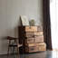 Commode d'appoint moderne simple en noyer noir