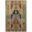 Multi-Coloured Ethnic Traditional Motif Patterned Fringed Vintage Decorative Rug-837792099