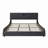 Faux Leather Upholstered Platform Bed with Thickened Headboard, Bluetooth Speakers and RGB LED Light-1609422984-1609422983