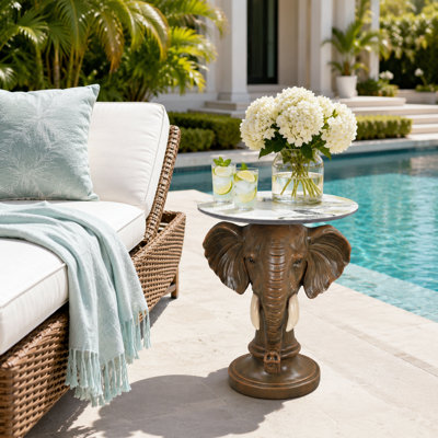 Table d'appoint 19,69 "Elephant Brown