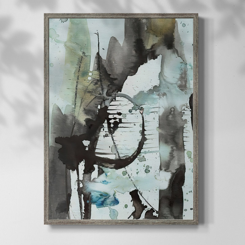 LyricalAbstractII Framed Print - Solid Wood, 30" H x 24" W