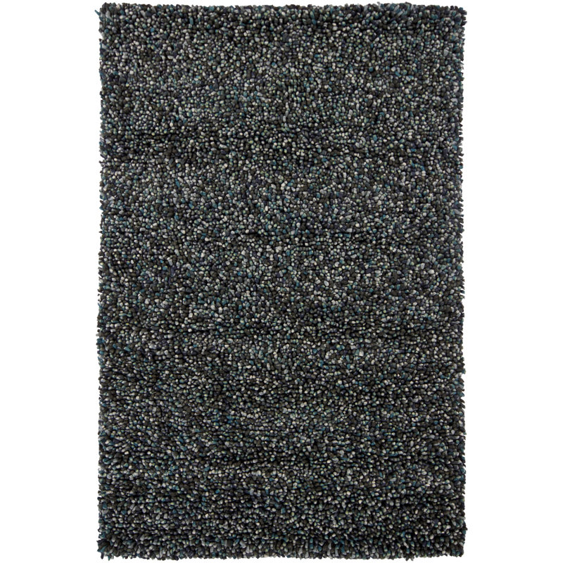 Gems Blue/Gray Area Rug, Round 7'9", Brown/Tan