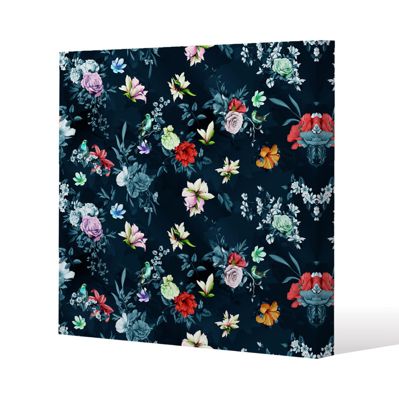 Roses & Other Bright Flowers by Andrew Lee - Wrapped Canvas Print, 46cm H x 46cm W x 4cm D