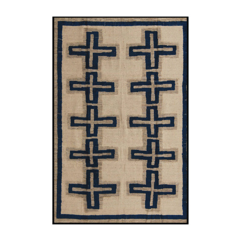 Tapis abstrait à motif abstrait moderne 5009, Rectangle 8 pi x 12 pi