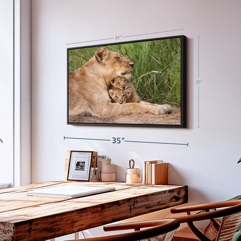 " Motherly Lioness ", 31" H x 21" W