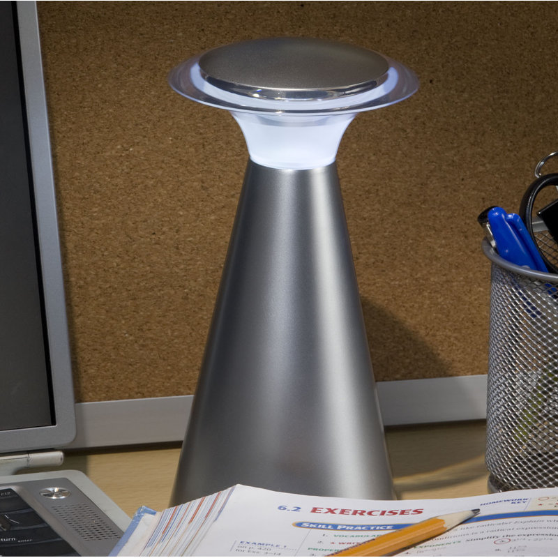 Estevan Desk Lamp, Silver