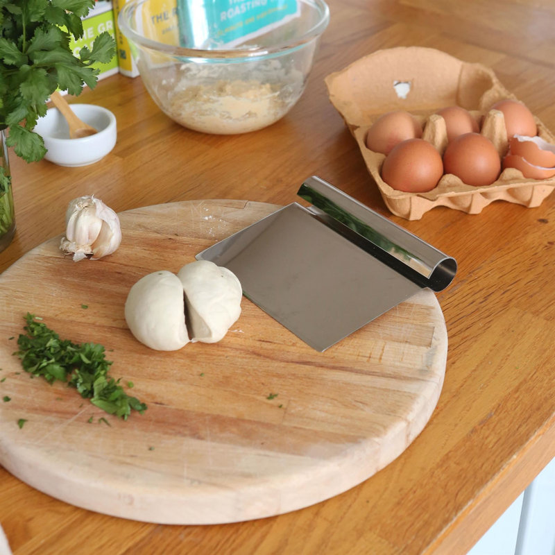 Argon Tableware Stainless Steel Dough Scraper - 13.5cm