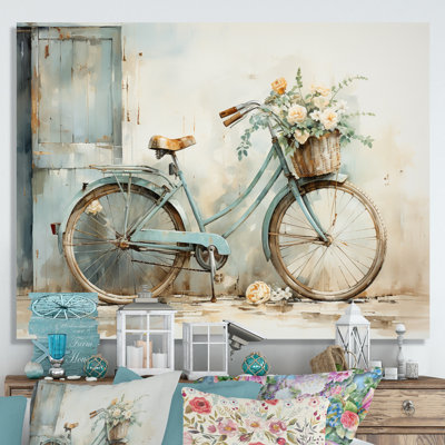 Bicycle Tranquil Pedaling V - Transportation Canvas Prints