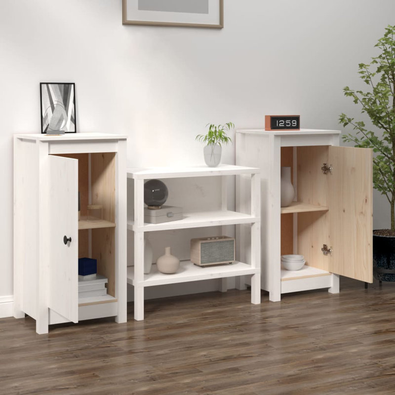 17 Stories Sideboards 2 Pcs_2, White