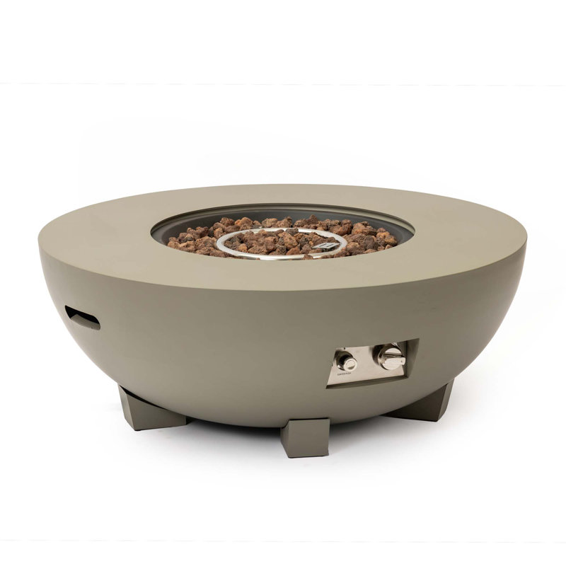 Round Iron Fire Pit Table