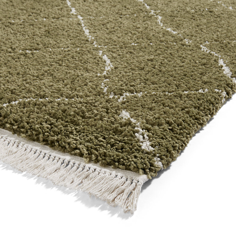 Pechler area rug Machine Woven Green, Rectangle 200 x 290cm