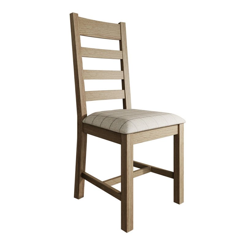 Harringworth Slat Back Dining Chair Check, Natural
