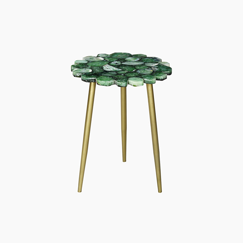 Beronica Green Agate End Table