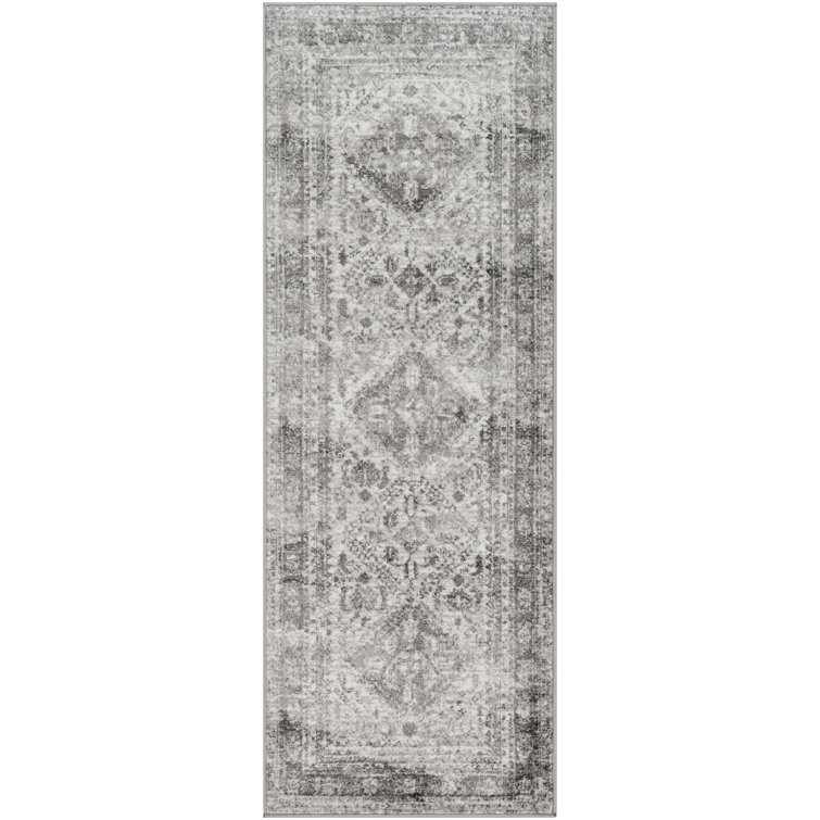 Fitz Oriental Charcoal Area Rug