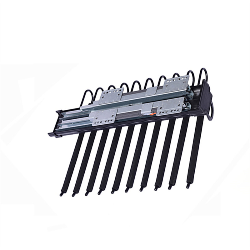 Toptrack Single-Row Pull-Out Pants Rack, 4.52" H x 13.97" W x 18.3" D