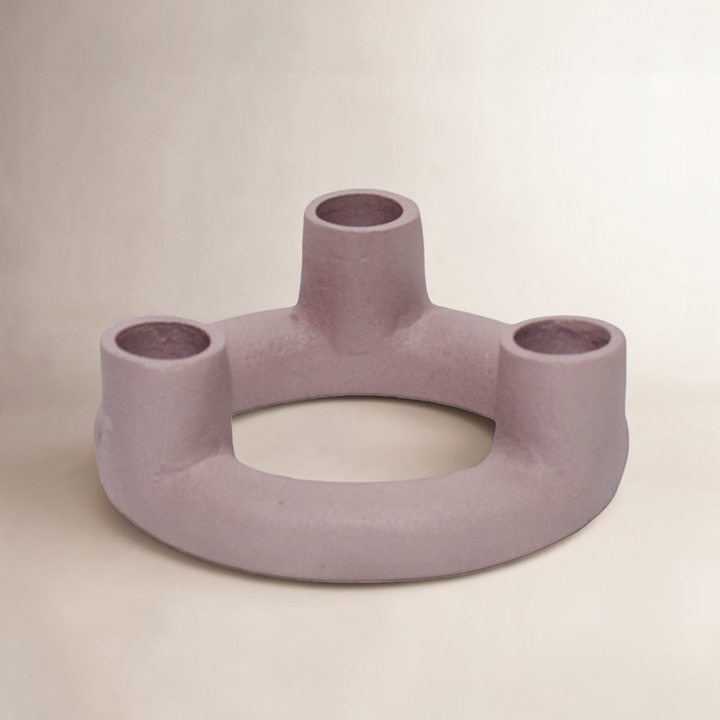 Ashlyn 3-Piece Aluminum Candlestick Set, Pink