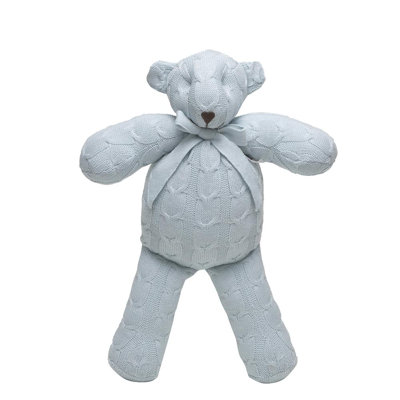 Teddy Bear Geometric Throw Pillow