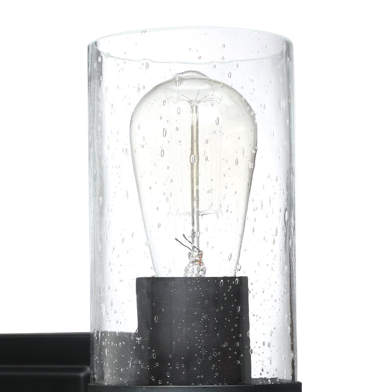 Berumen 3-Light Dimmable Matte Black Vanity Light