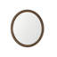 Miroir mural rond rond, cadre perlé doré rétro