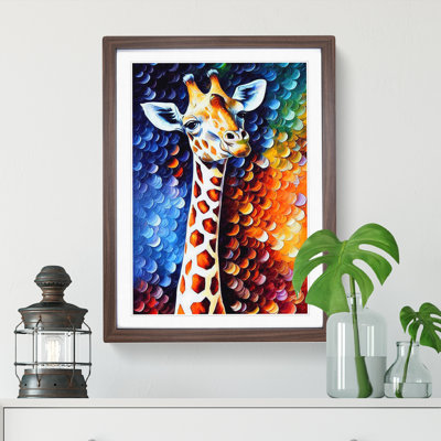 Giraffe Portrait No.2 - Single Picture Frame Painting