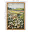 Paysage rustique 16 x 24 pouces, impressions sur toile encadrées de prairie de fleurs sauvages pour le bureau et la salle à manger, décoration murale, champ classique, chambre à coucher