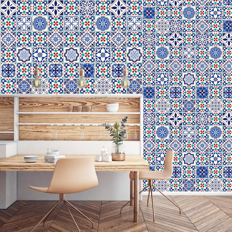 Carreau de terrain auto-adhésif en vinyle 6 po x 6 po Marrakech