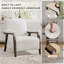 Fauteuil d'appoint rembourré en tissu de 28,35 po de largeur avec pieds en bois massif (ensemble de 2)-2104788420