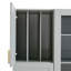 Grand garde-manger moderne avec portes en acrylique, 11 tablettes et support à vin-130483008