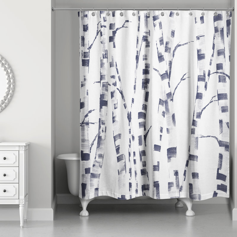 Rideau de douche Tyche, Bleu marine