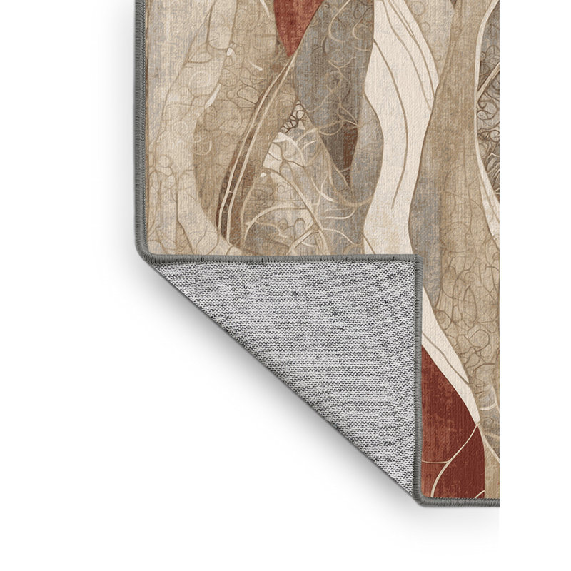 Echoed Glow Rug, Round 5'