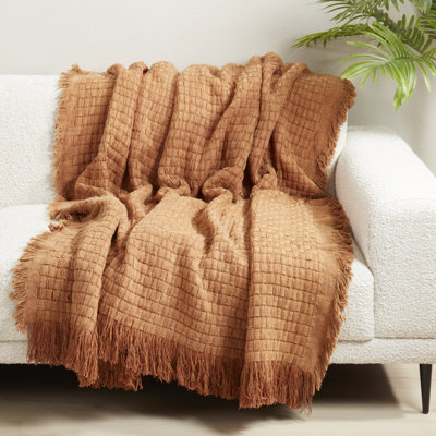 Sevan Collection Waffle Weave Throw Blanket