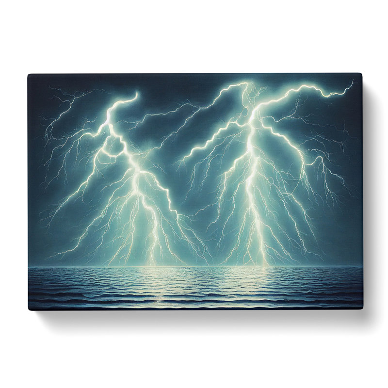 Lightning View - Wrapped Canvas, 35cm H x 50cm W x 3cm D