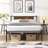 metal bedframe,Headboard with wood panel decoration,black-1194128846