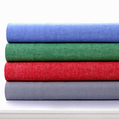 VelvetSoft Flannel Pillowcase Set, Envelope Closure, 180-GSM Cozy Bedding, Heather Grey, Two Pillowcases - Portuguese Flannel