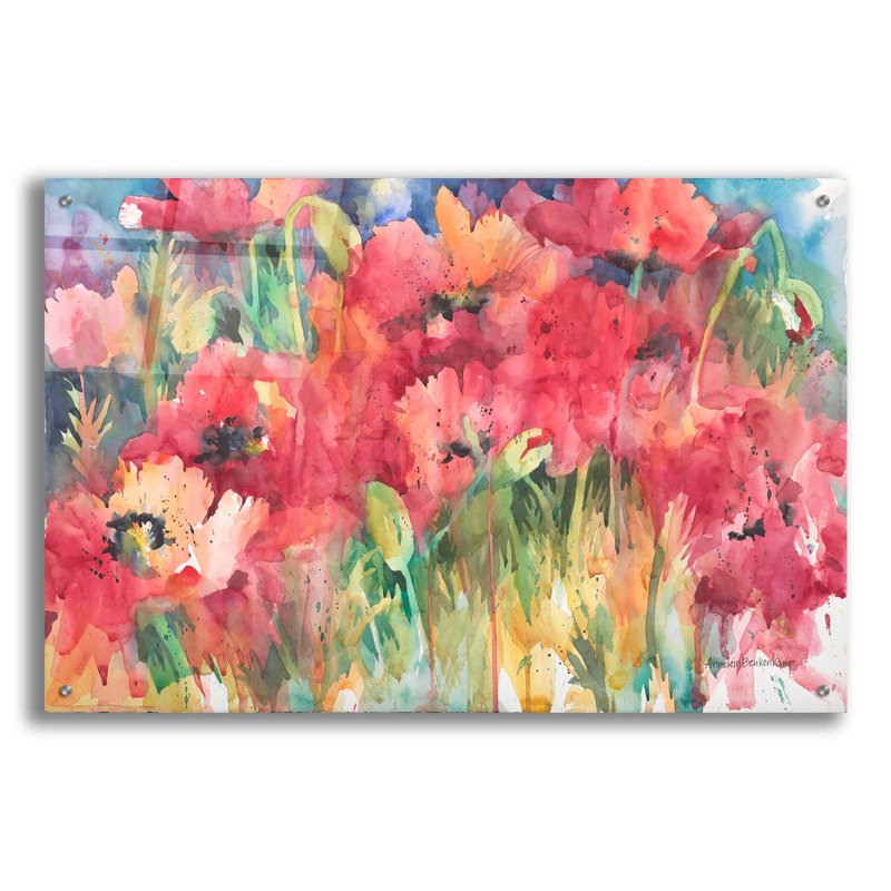 «Color Craze» par Annelein Beukenkamp, art mural en verre acrylique, H 24 po x l 36 po x P 0,2 po