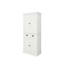 Tall Bathroom Storage Cabinet Home 64” Height Freestanding Linen Tower  Cabinet