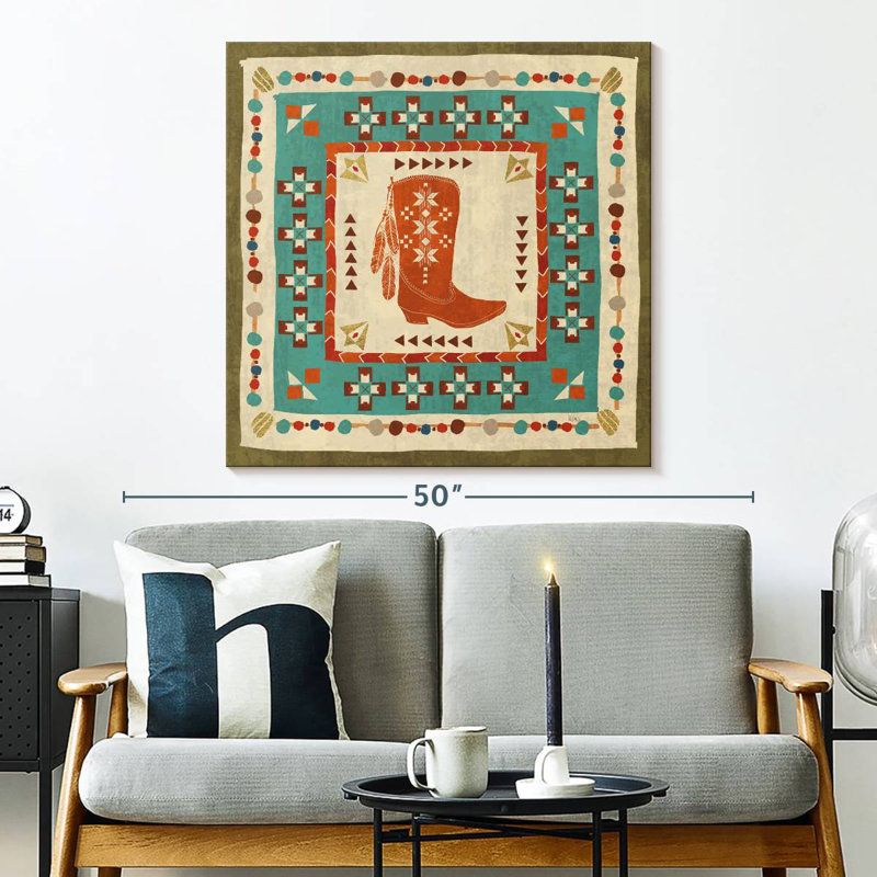 Southwest At Heart Tile III, H 33 po x l 33 po