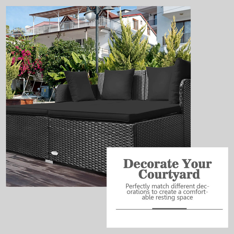 Mobilier de canapé rembourré pour l'extérieur