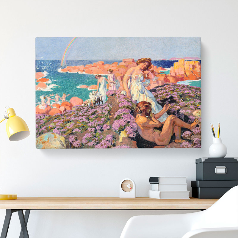 Ulysses With Calypso by Maurice Denis - Wrapped Canvas Painting, 40cm H x 60cm W x 3cm D
