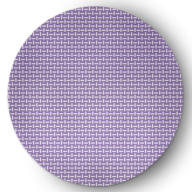 Chenille Geometric Indoor Rug, Round 5'