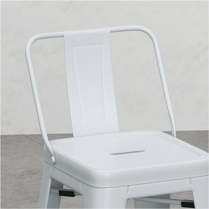Tabouret de comptoir 24 po (ensemble de 2), Blanc