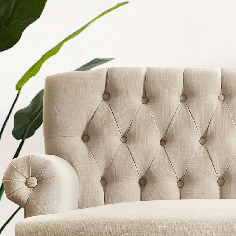 Canapé pour causeuse pour salon dans une boîte Para Sala, lin, Beige