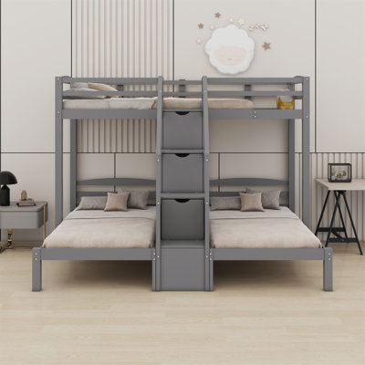 Bunk Bed With Built-In Staircase